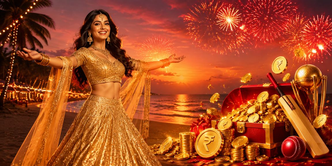 IPL promotions celebrating cricket fans on beach in Goa