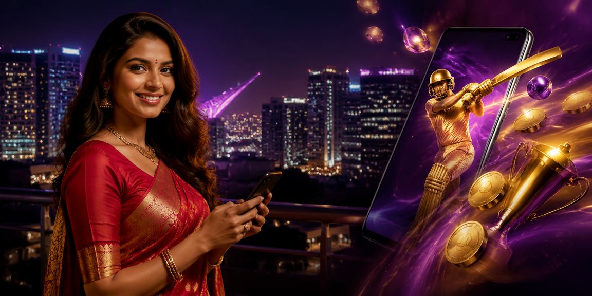 Indian cricket betting and casino entertainment themed image