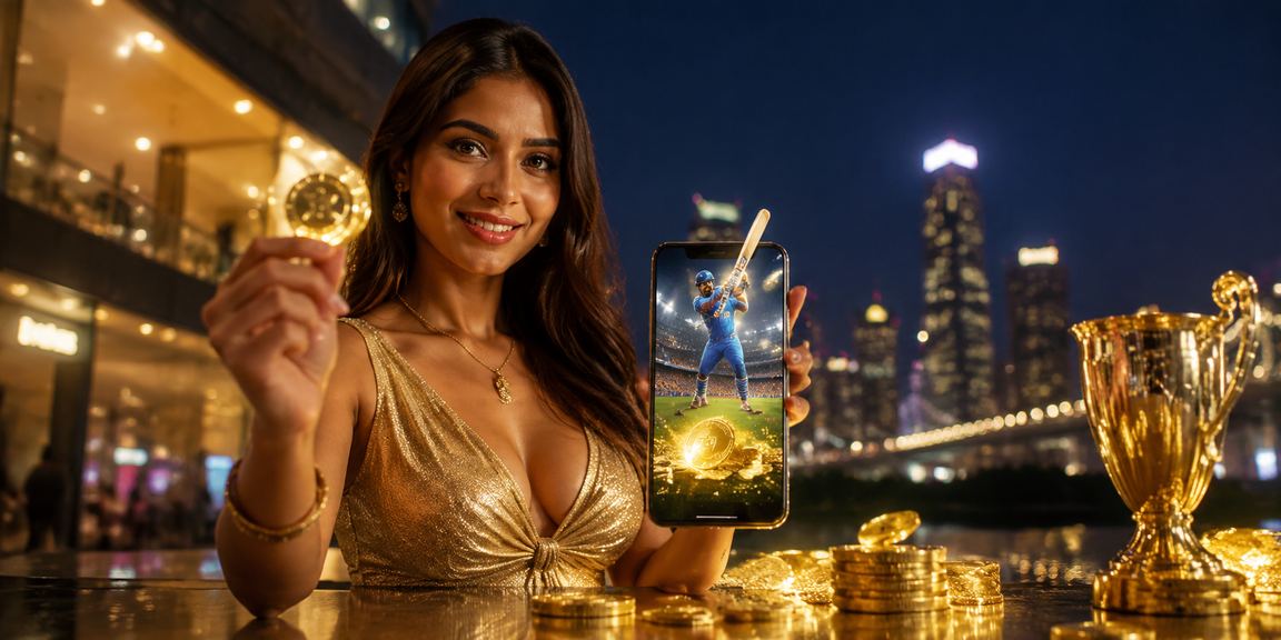 Cricket betting theme with rupee notes neon lights